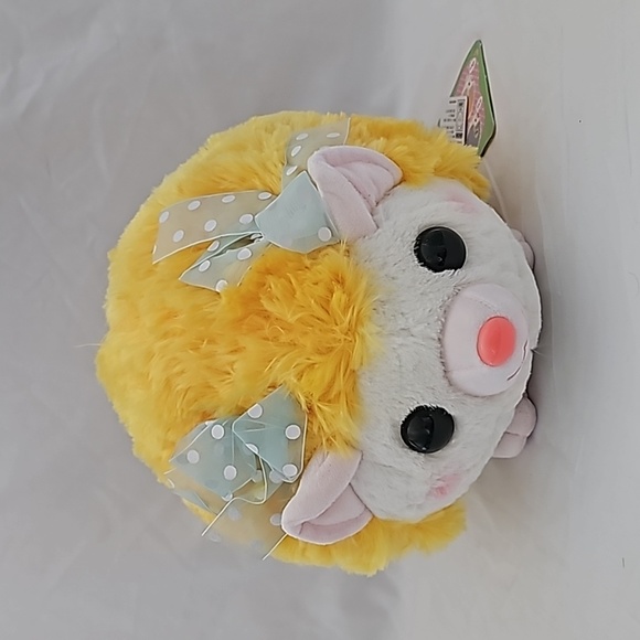 Amuse Yellow Hedgehog with Lace Bow - Picture 1 of 3